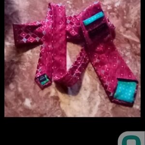 Ted Baker Burgundy Diamond Pattern Tie